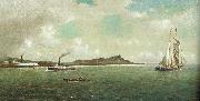 Entrance to Honolulu Harbor William Alexander Coulter